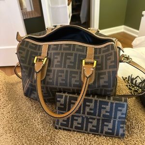 Fendi bag and wallet